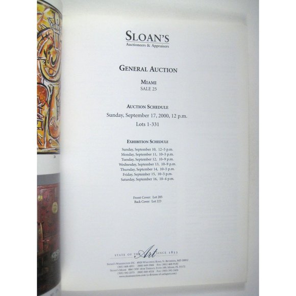 Sloans Auction Catalog Miami Furniture Painting Antiques - Picture 2 of 7